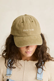 RHYTHM ESSENTIAL CAP WOMENS ADJUSTABLE DAD CAP OLIVE EVERYDAY HAT