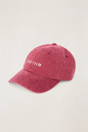 RHYTHM ESSENTIAL CAP WOMENS MENS ADJUSTABLE DAD CAP WINE EVERYDAY HAT