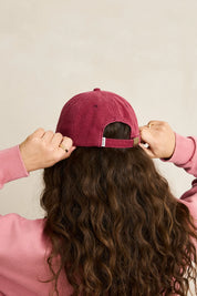 RHYTHM ESSENTIAL CAP WOMENS MENS ADJUSTABLE DAD CAP WINE EVERYDAY HAT