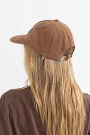 RHYTHM ESSENTIALS CAP – COTTON CANVAS EMBROIDERED ADJUSTABLE CAP – CHOCOLATE