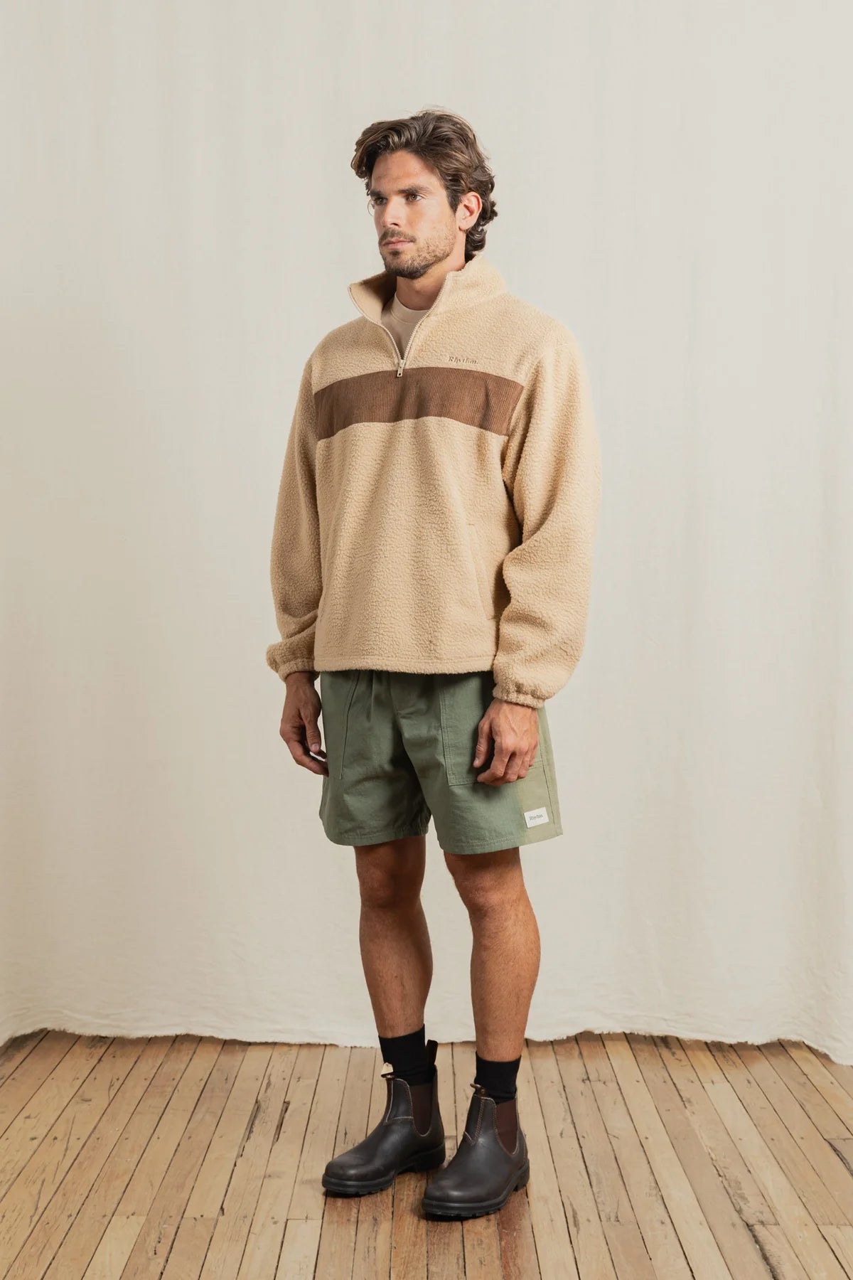 RHYTHM FATIGUE JAM OLIVE 18 INCH RIPSTOP MENS UTILITY WALKSHORTS