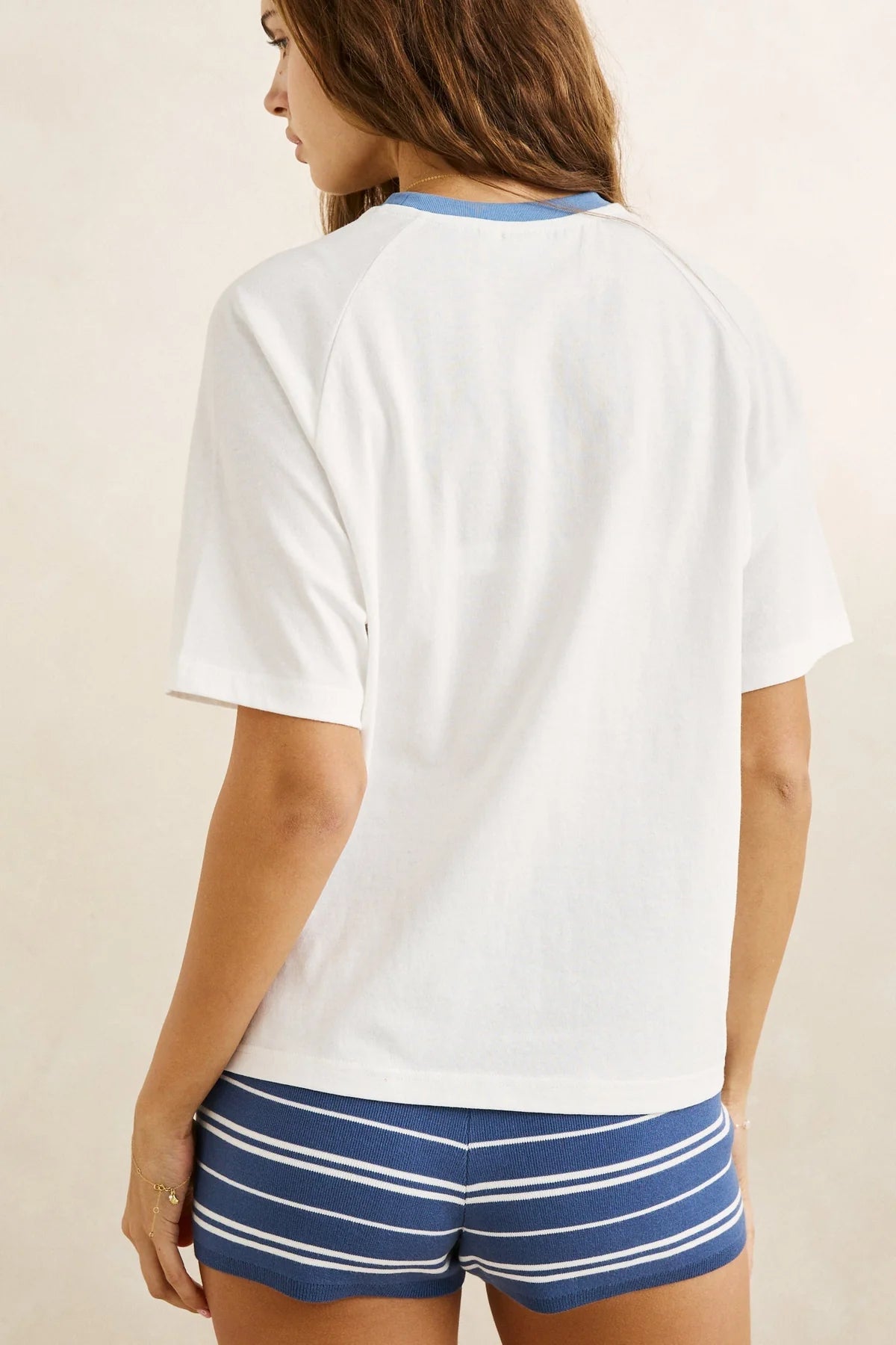 RHYTHM FISH RAGLAN T-SHIRT – WHITE