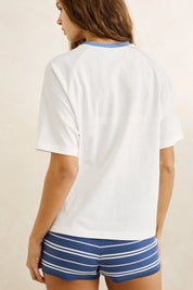 RHYTHM FISH RAGLAN T-SHIRT – WHITE