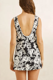 RHYTHM GEORGIA FLORAL MINI DRESS – CREAM