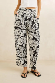 RHYTHM GEORGIA FLORAL PANT – CREAM