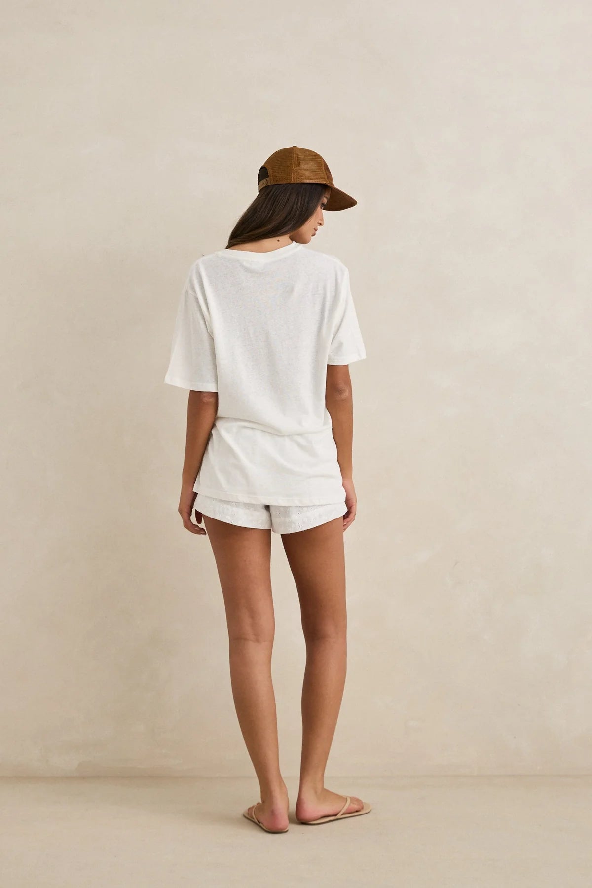 RHYTHM GIGI SHORT WHITE BRODERIE ANGLAISE COASTAL WOMENS SUMMER SHORTS