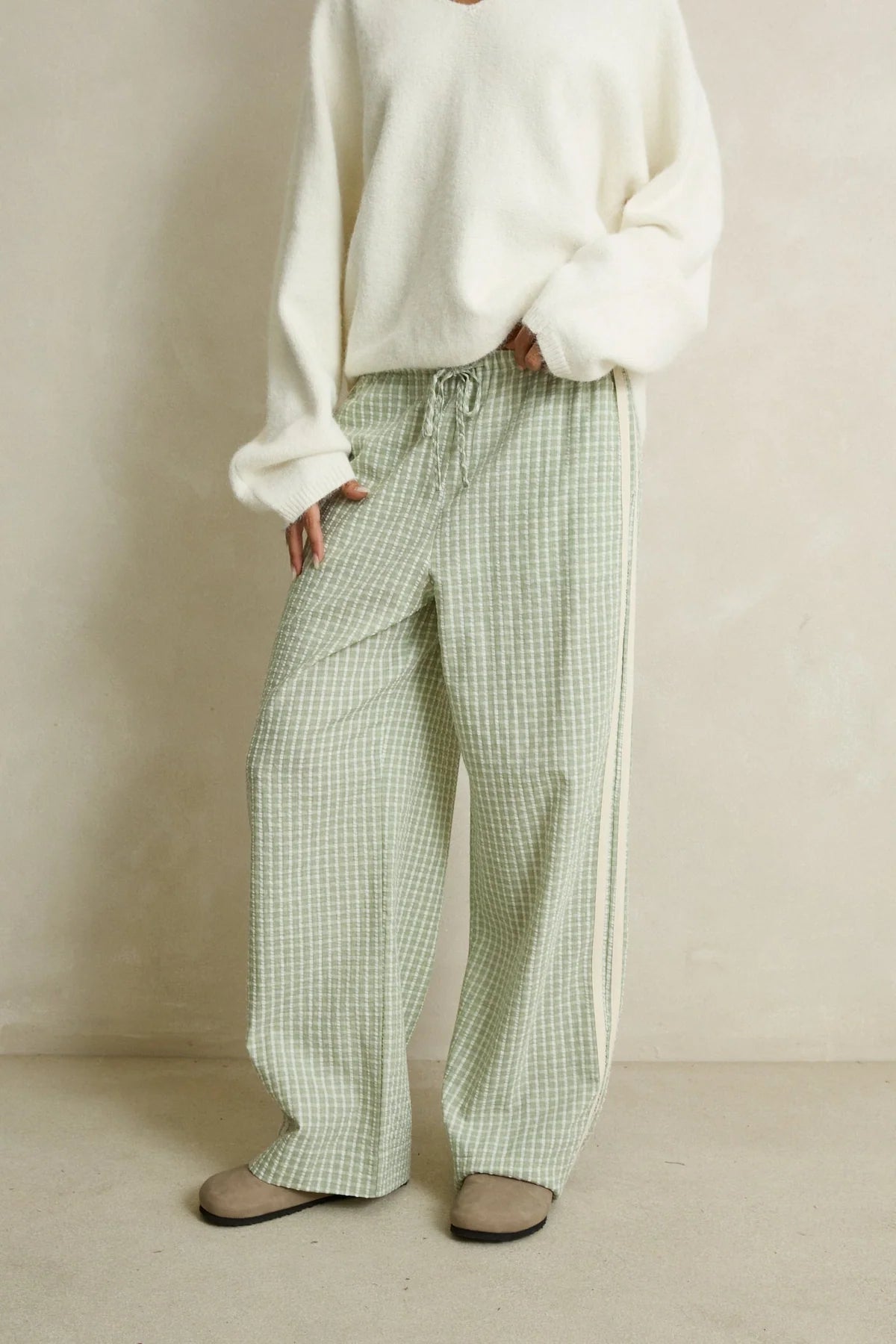 RHYTHM KIRRI CHECK PANT - GREEN