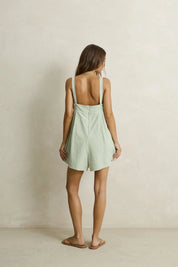 RHYTHM KIRRI CHECK ROMPER - GREEN