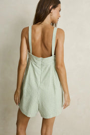 RHYTHM KIRRI CHECK ROMPER - GREEN