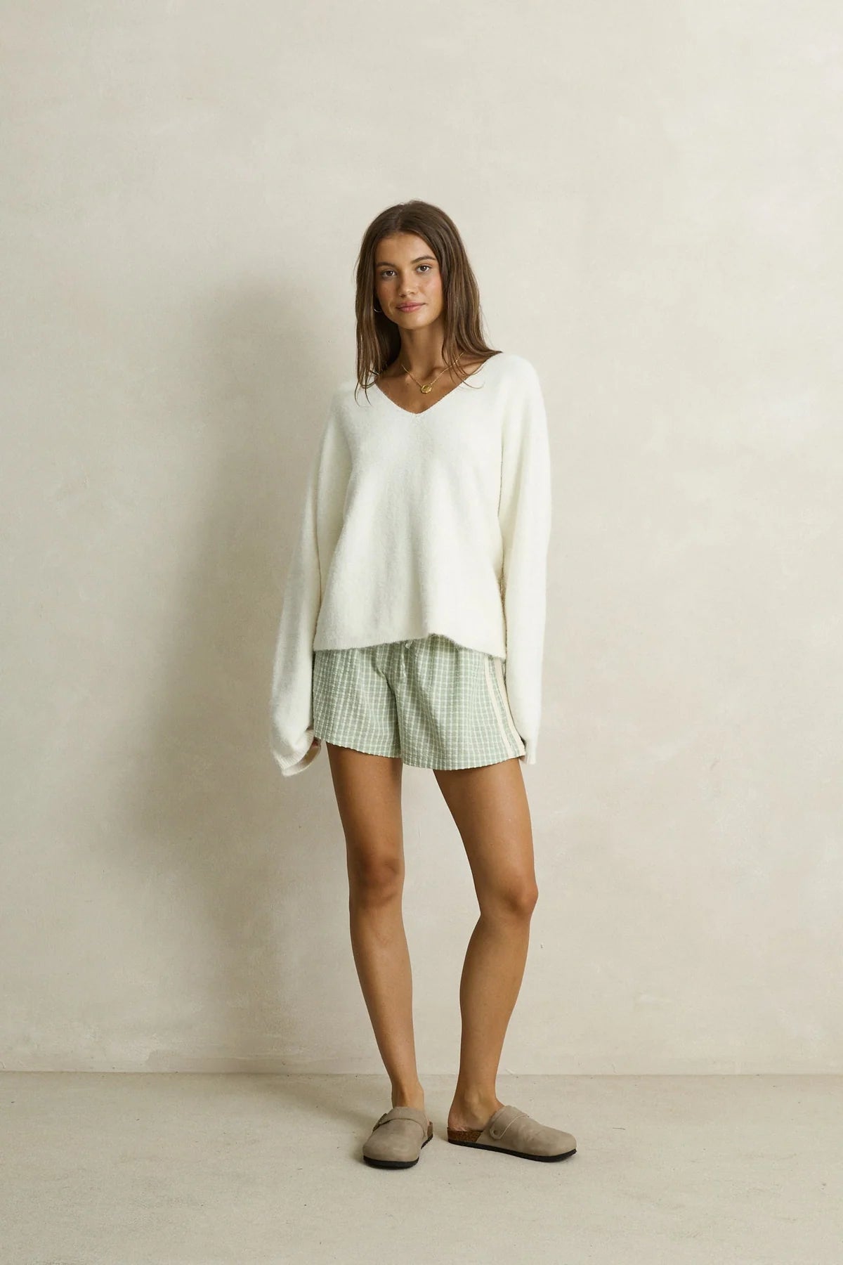RHYTHM KIRRI CHECK SHORT - GREEN