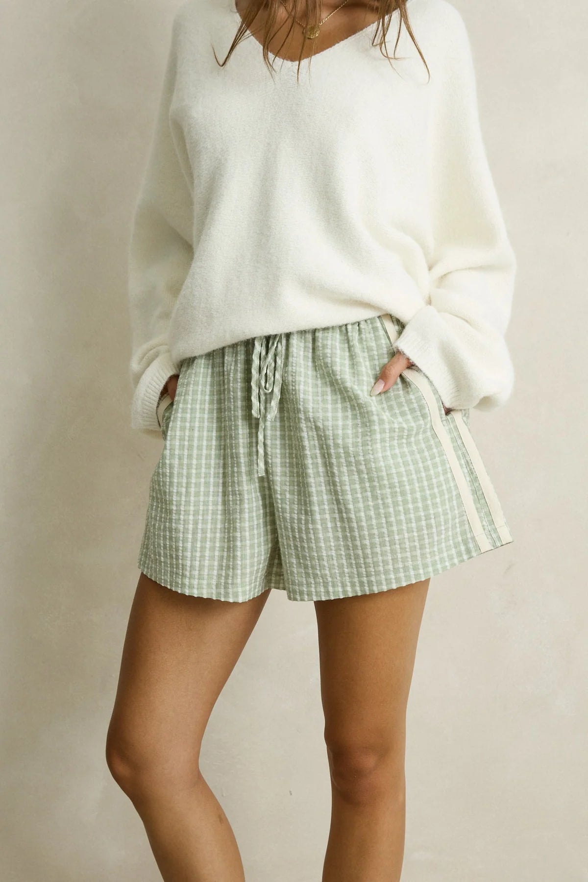 RHYTHM KIRRI CHECK SHORT - GREEN