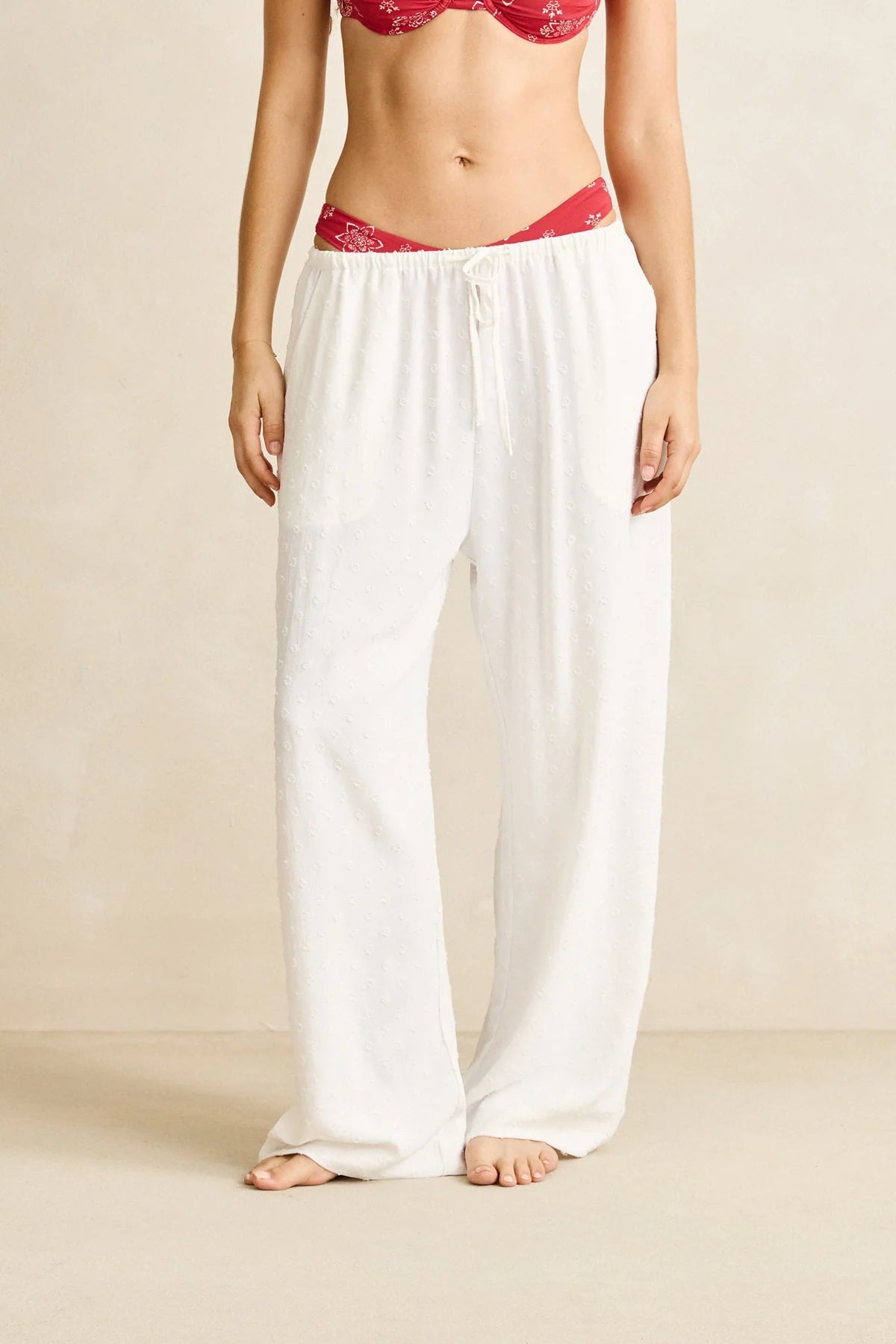 RHYTHM LENI BEACH PANT - WHITE
