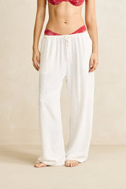 RHYTHM LENI BEACH PANT - WHITE