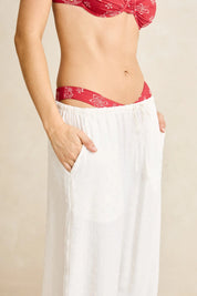 RHYTHM LENI BEACH PANT - WHITE