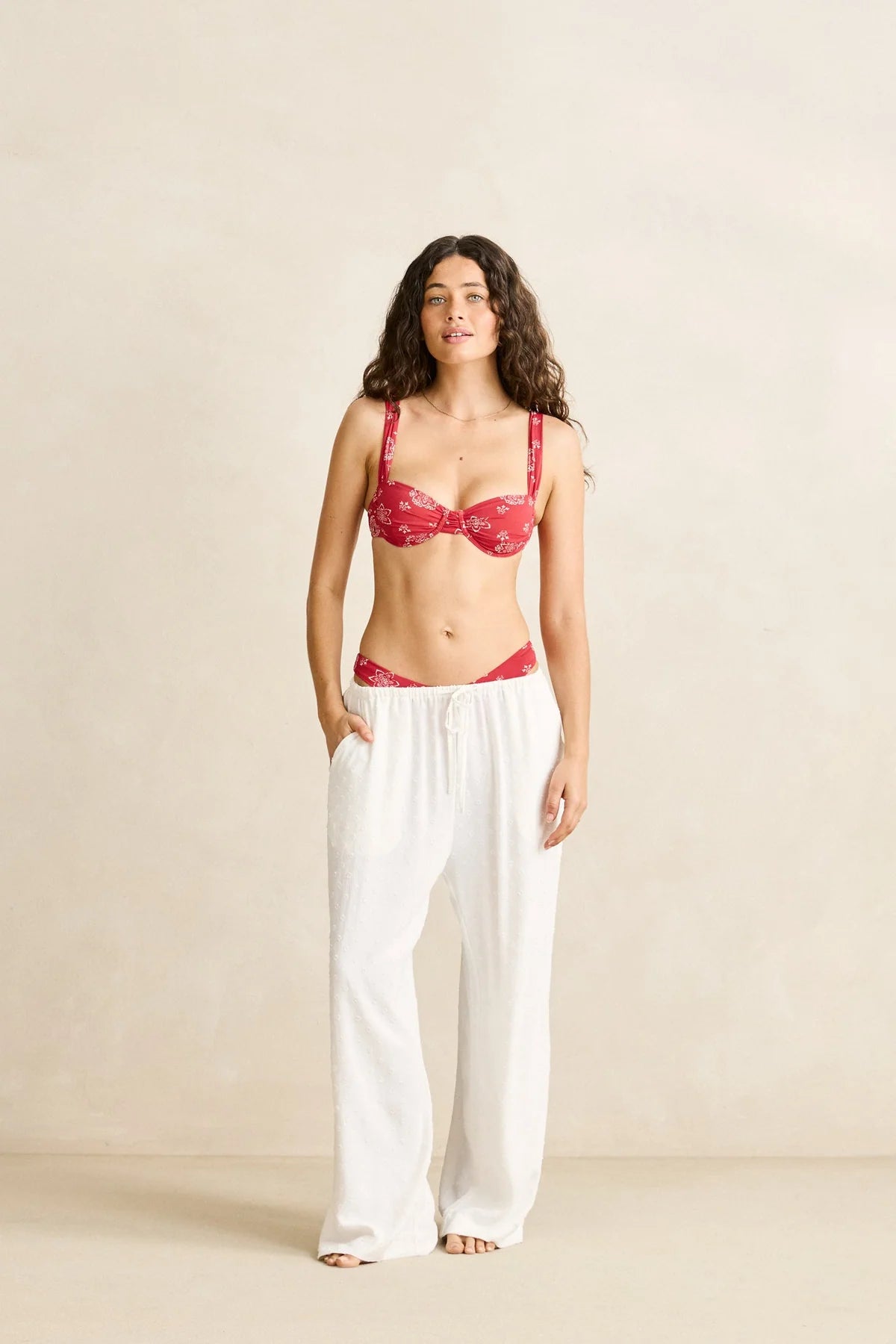 RHYTHM LENI BEACH PANT - WHITE