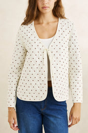 RHYTHM LONDON CHECK REVERSIBLE QUILTED JACKET – CHOCOLATE