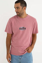 RHYTHM LOOP VINTAGE SS T-SHIRT – SUN-FADED RELAXED FIT GRAPHIC TEE – FIG