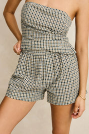 RHYTHM LOTTIE CHECK SHORT – BROWN