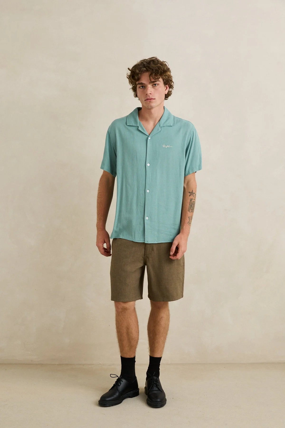 RHYTHM LUCAS SS SHIRT – SEAFOAM