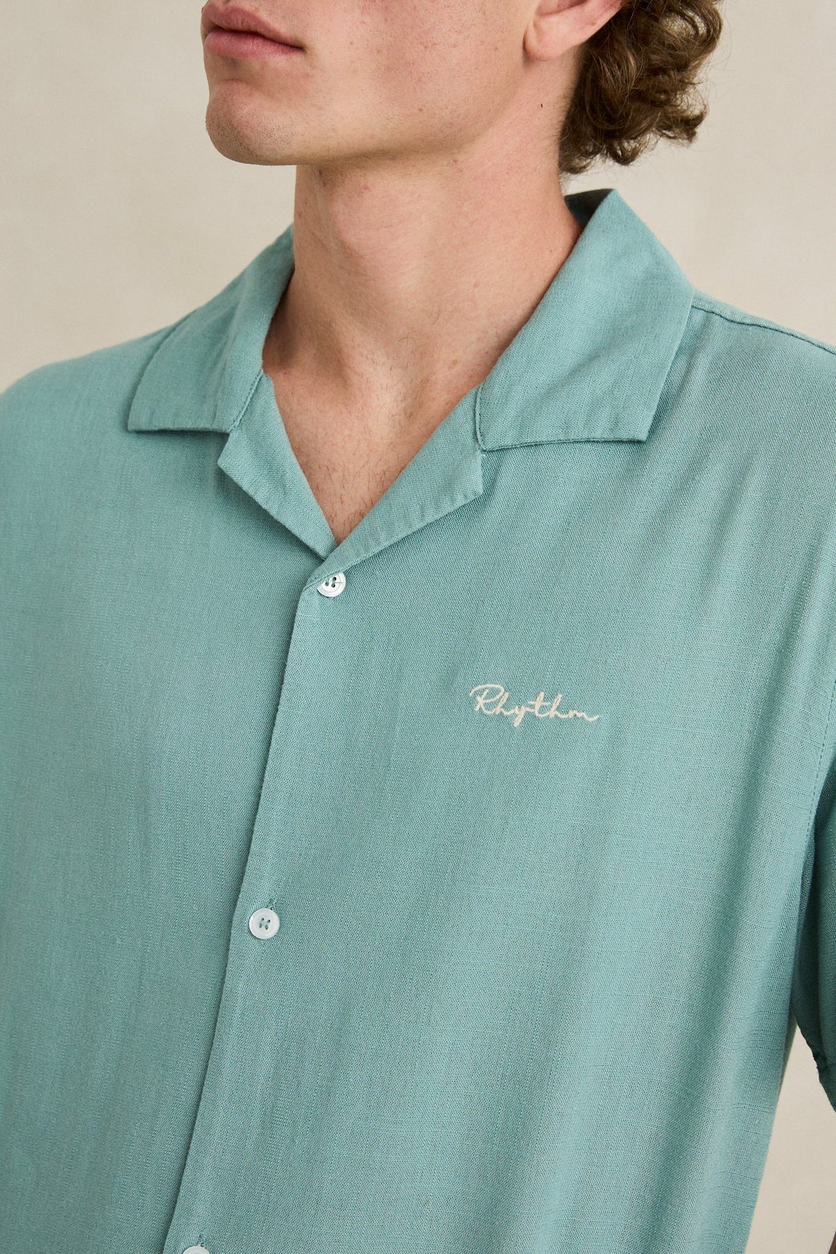 RHYTHM LUCAS SS SHIRT – SEAFOAM