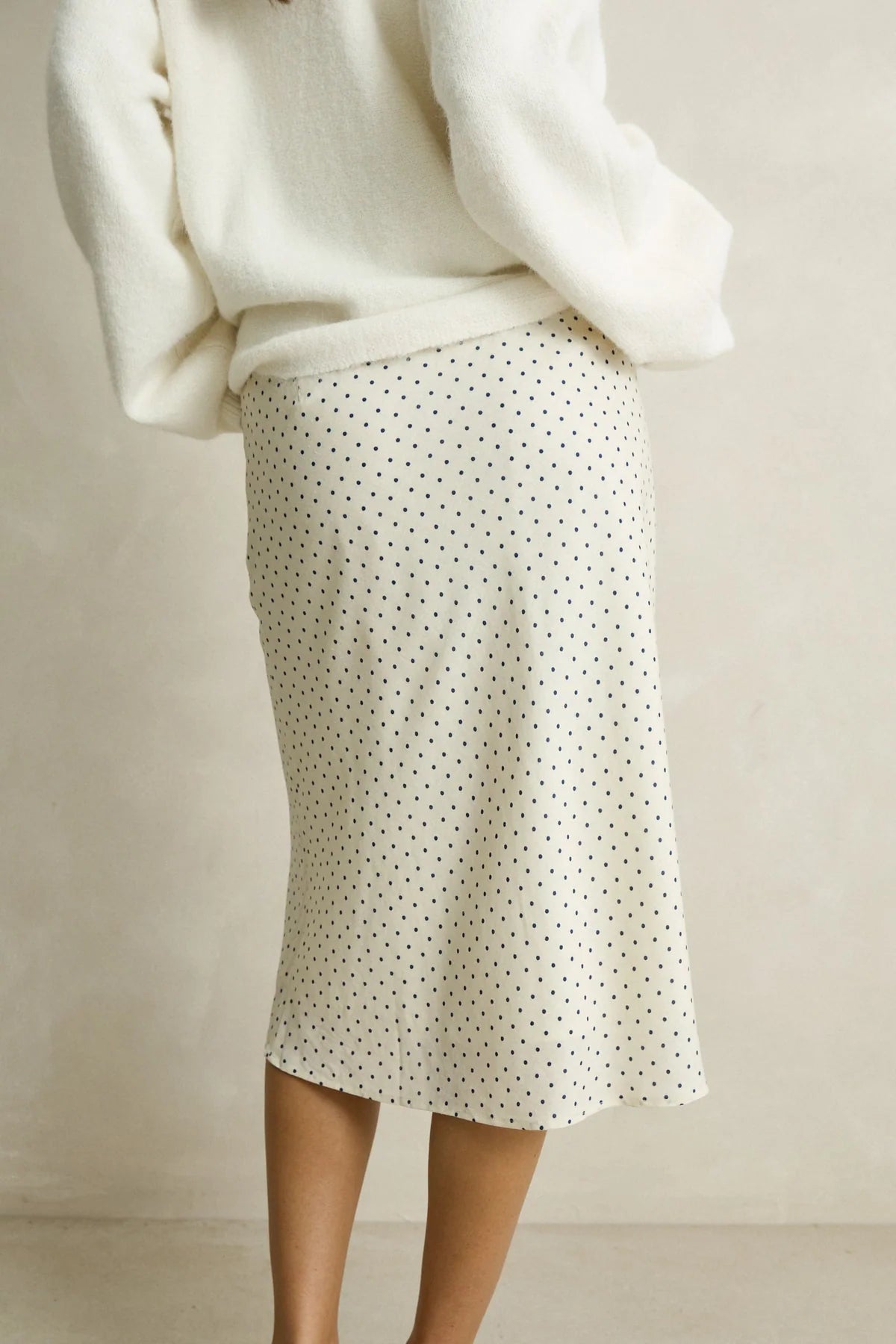 RHYTHM MAISY MIDI SKIRT - CREAM