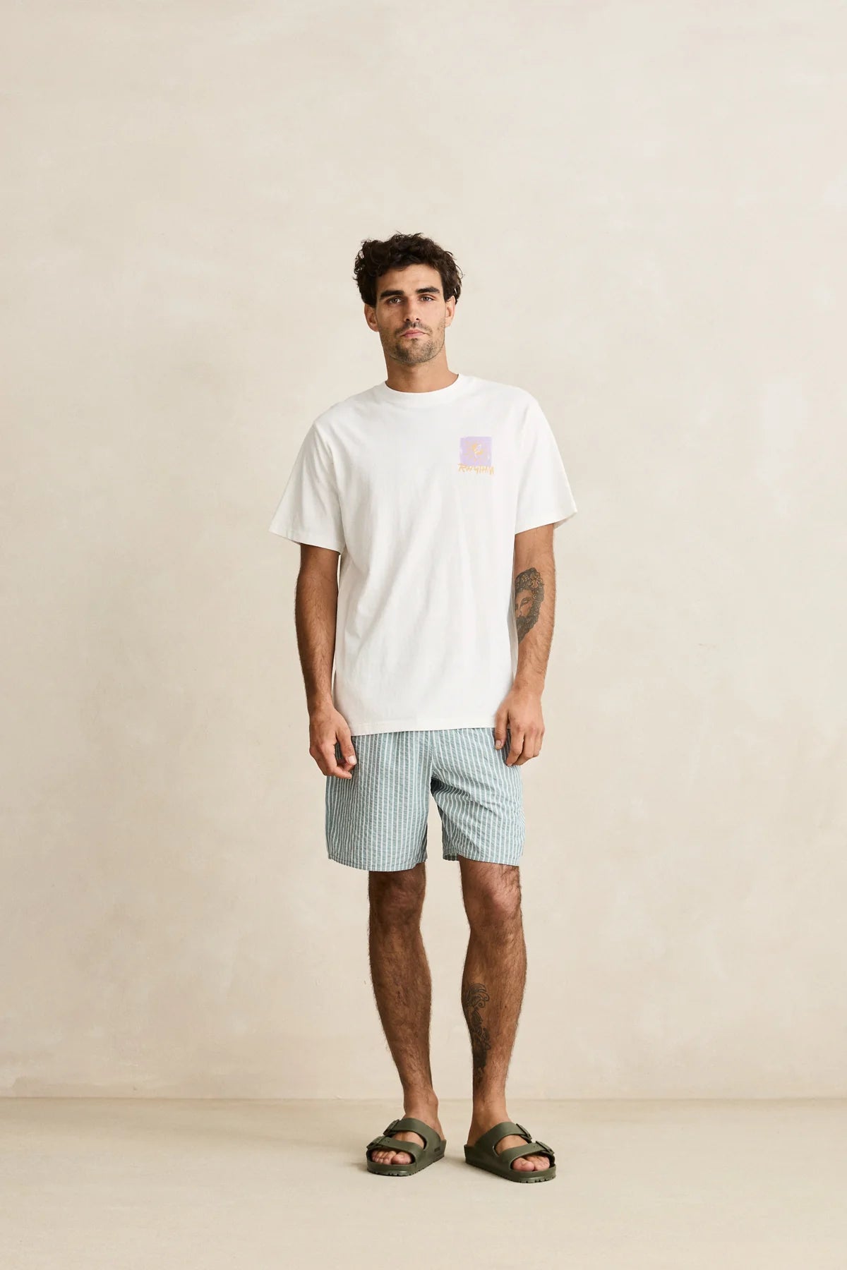 RHYTHM MEMENTOS VINTAGE T SHIRT GRAPHIC TEE VINTAGE WHITE