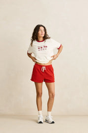 RHYTHM OCEANVIEW RINGER TEE – CHERRY