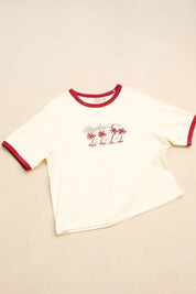 RHYTHM OCEANVIEW RINGER TEE – CHERRY