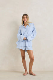 RHYTHM OVERSWIM STRIPE SHORT - BLUE