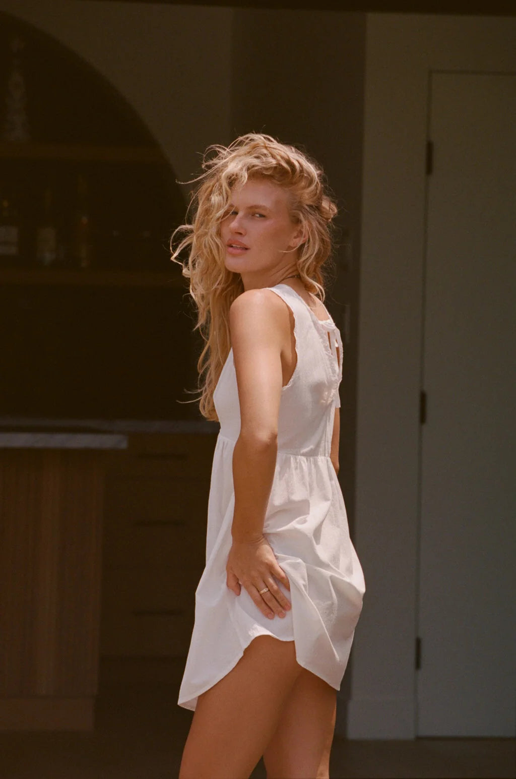 RHYTHM PRESLEY DRESS - OFF WHITE