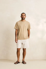 RHYTHM RELAXED HERRINGBONE SHORT - SAND