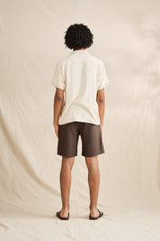 RHYTHM ROLLIE SHORT SLEEVE SHIRT - NATURAL