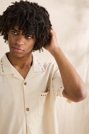 RHYTHM ROLLIE SHORT SLEEVE SHIRT - NATURAL