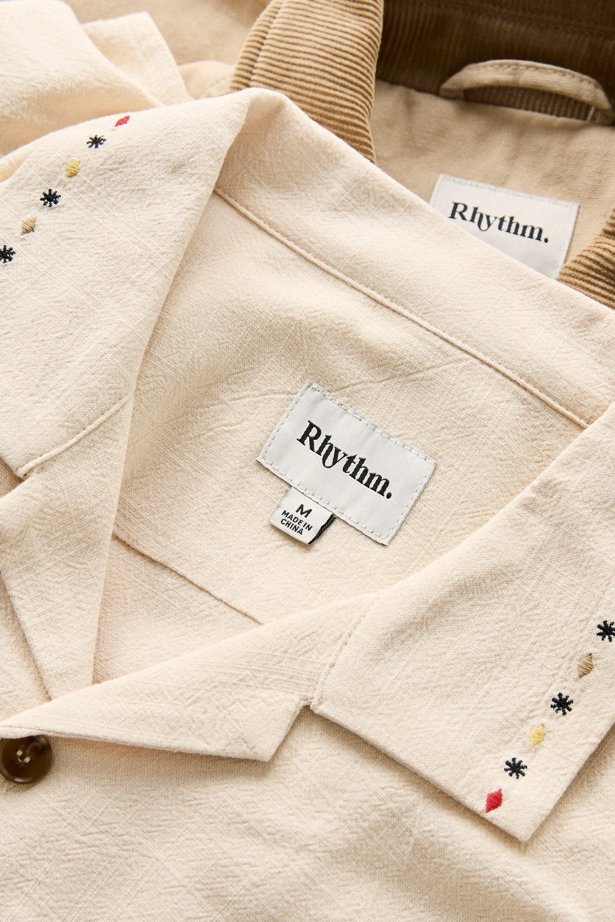 RHYTHM ROLLIE SHORT SLEEVE SHIRT - NATURAL