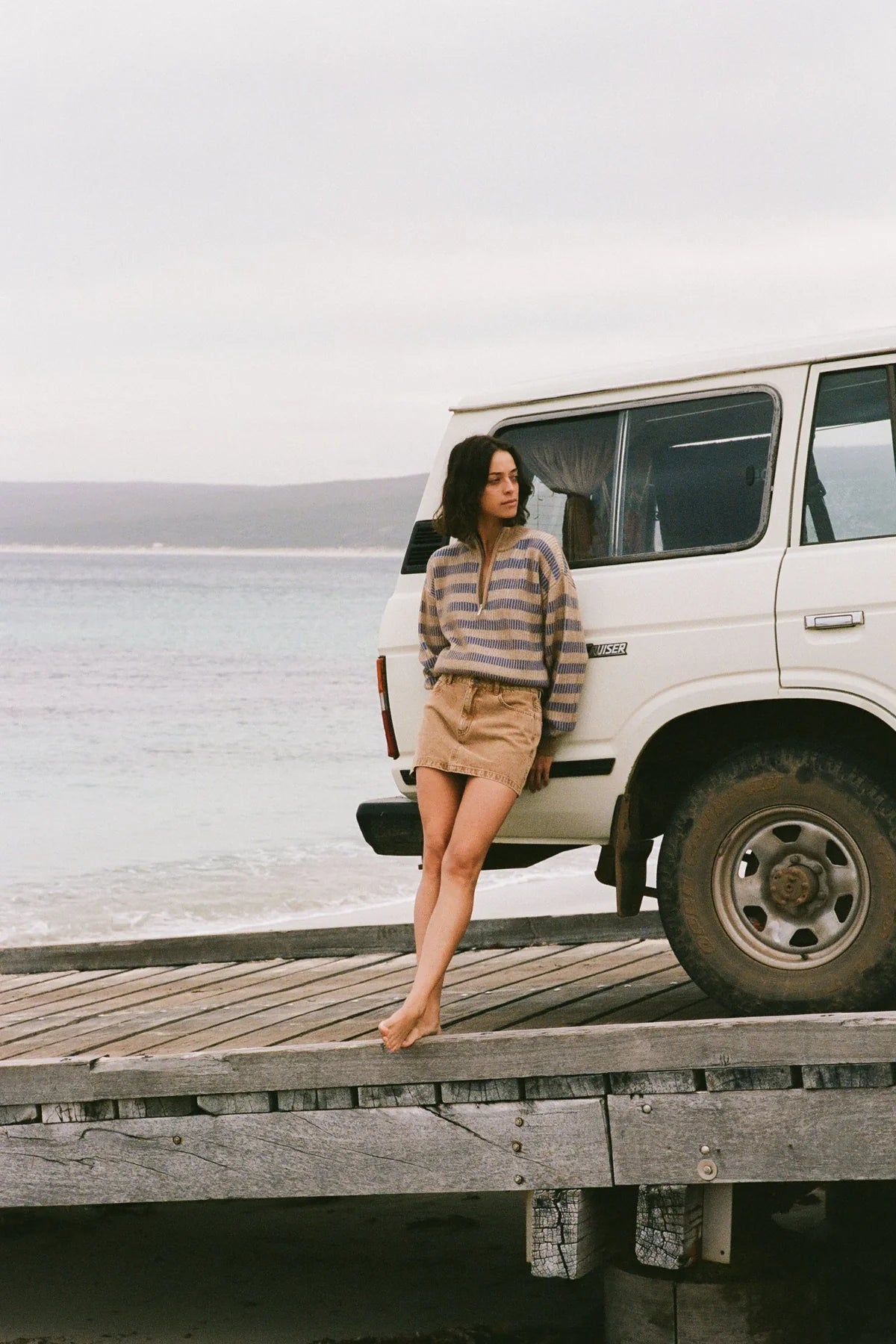 RHYTHM RUBY MINI SKIRT WASHED SAND HIGH WAIST COASTAL WOMENS EVERYDAY SKIRT