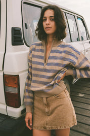 RHYTHM RUBY MINI SKIRT WASHED SAND HIGH WAIST COASTAL WOMENS EVERYDAY SKIRT