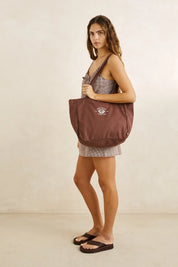 RHYTHM SANDY ZIP TOTE BAG – CHOCOLATE