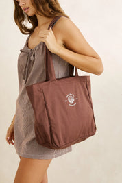 RHYTHM SANDY ZIP TOTE BAG – CHOCOLATE