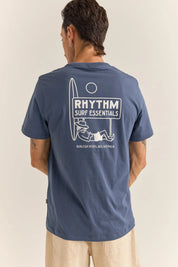 RHYTHM SIESTA T SHIRT GRAPHIC TEE COTTON NAVY