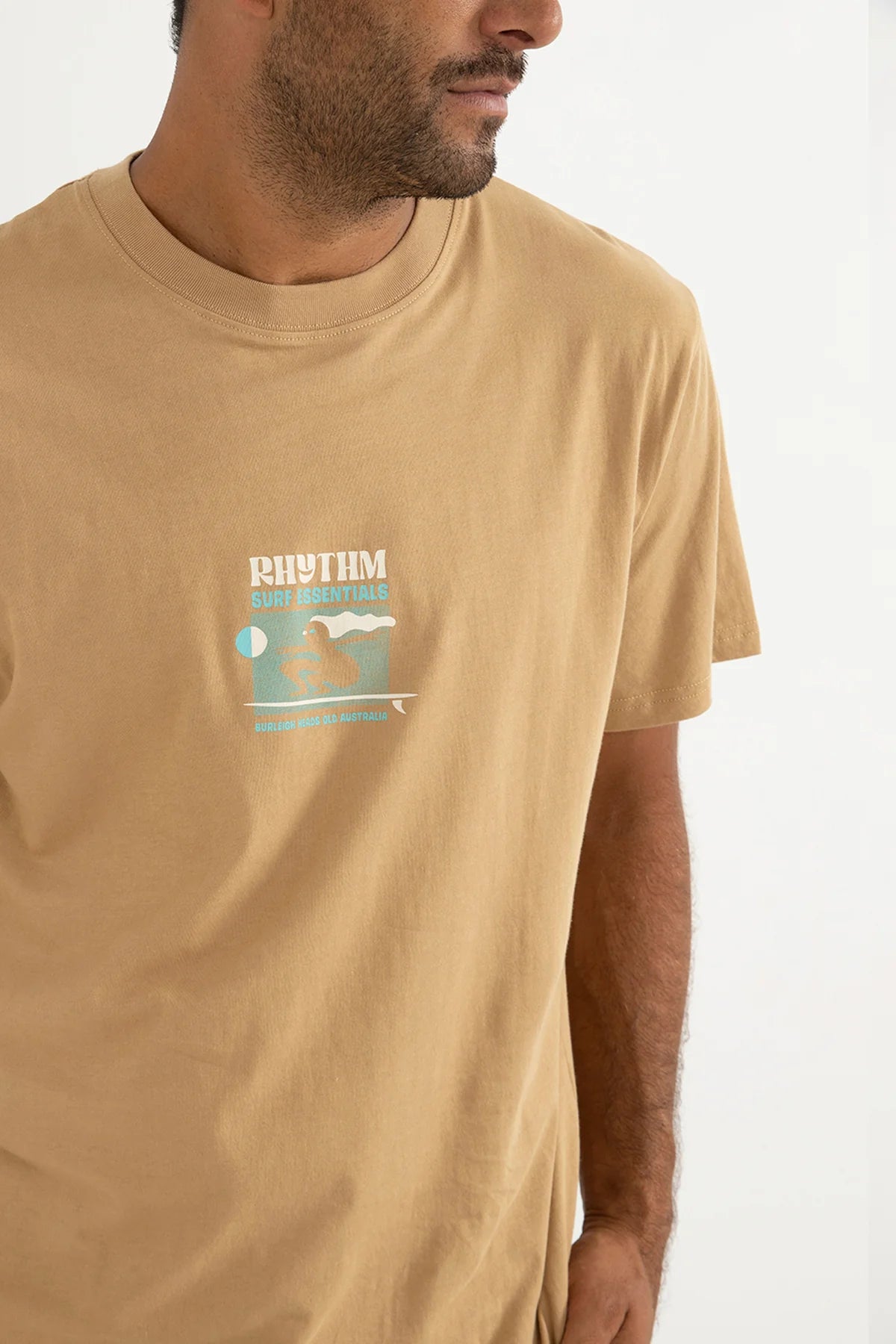 RHYTHM SLIDE T-SHIRT – RELAXED SUN-FADED VINTAGE WASH GRAPHIC TEE – CLAY