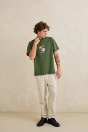 RHYTHM STARFISH VINTAGE SS T-SHIRT – DILL GREEN