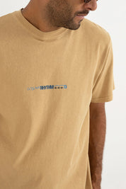 RHYTHM SUBTERRANEAN VINTAGE T-SHIRT – SUN-FADED VINTAGE WASH COTTON TEE – MACADAMIA