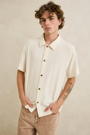 RHYTHM SUNDOWN SS SHIRT – NEUTRAL STRIPE
