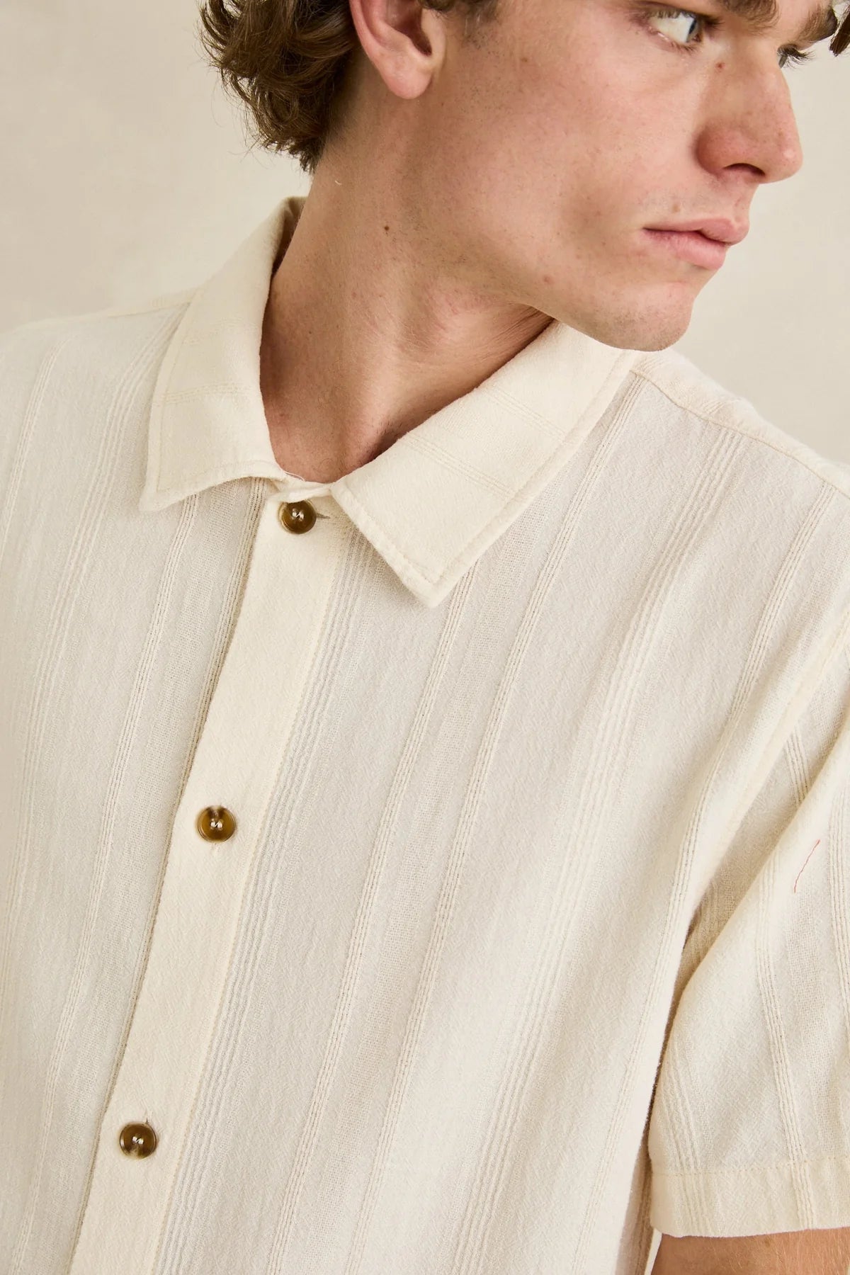 RHYTHM SUNDOWN SS SHIRT – NEUTRAL STRIPE