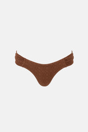 RHYTHM SUNSET SOFT SIDE HOLIDAY PANT – MID-RISE MODERATE COVERAGE SWIM BOTTOM – CHOCOLATE