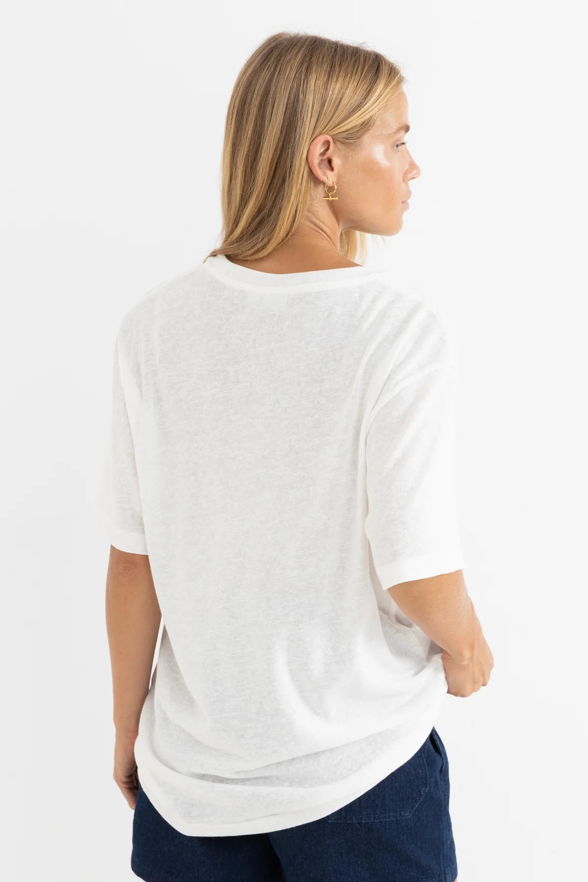 RHYTHM TAKE ME TO THE OCEAN OVERSIZED T-SHIRT – RELAXED CREW NECK GRAPHIC TEE – WHITE