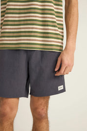 RHYTHM TEXTURED LINEN JAM – NAVY