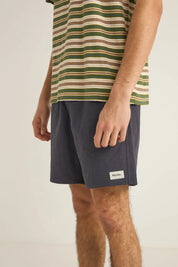 RHYTHM TEXTURED LINEN JAM – NAVY