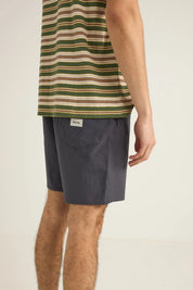 RHYTHM TEXTURED LINEN JAM – NAVY