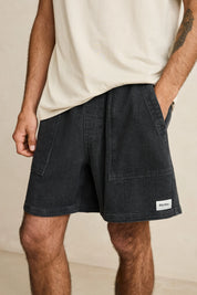 RHYTHM TEXTURED WALE JAM CORDUROY SHORT RELAXED FIT DARK INDIGO